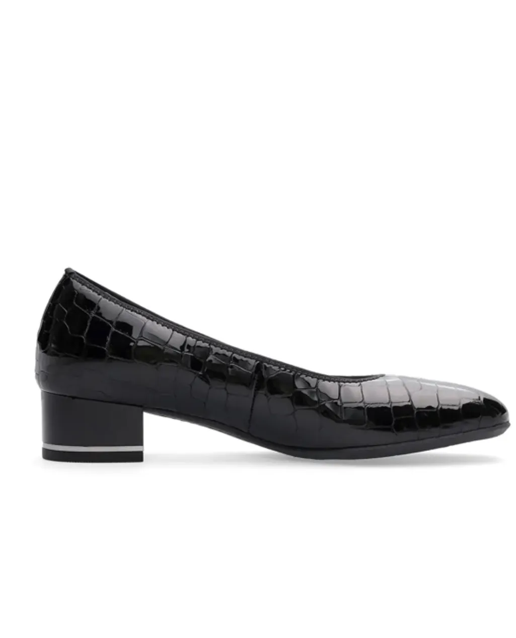 Ara Ladies Graz Croco Court Shoe
