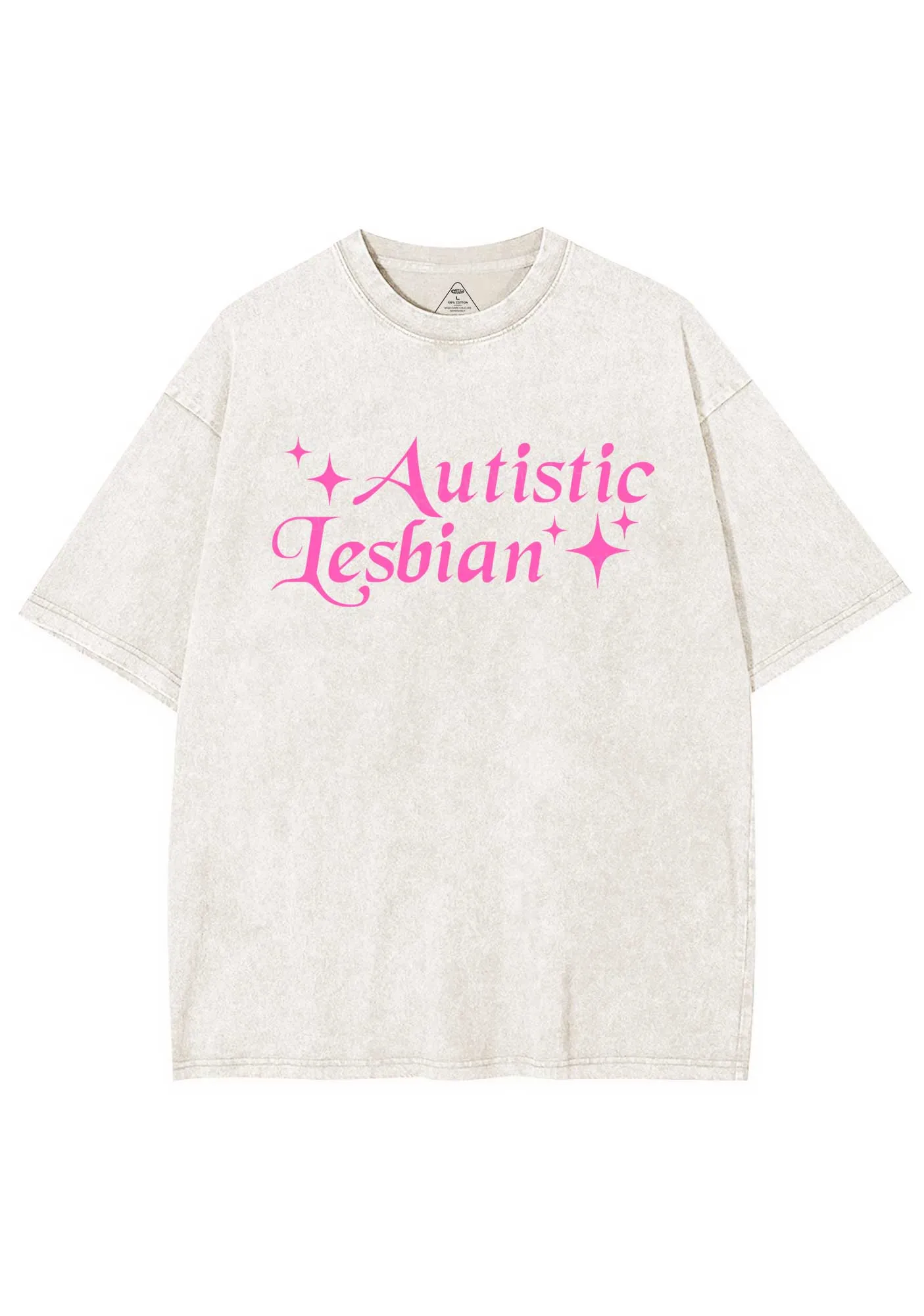 Autistic Lesbian Y2K Shirts Washed Tee Cherrykitten