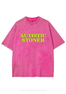 Autistic Stoner Y2K Shirts Washed Tee Cherrykitten