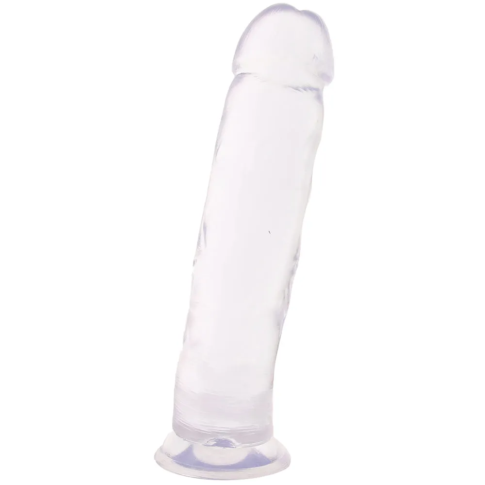 B Yours Thrill n' Drill 9 Inch Dildo in Clear