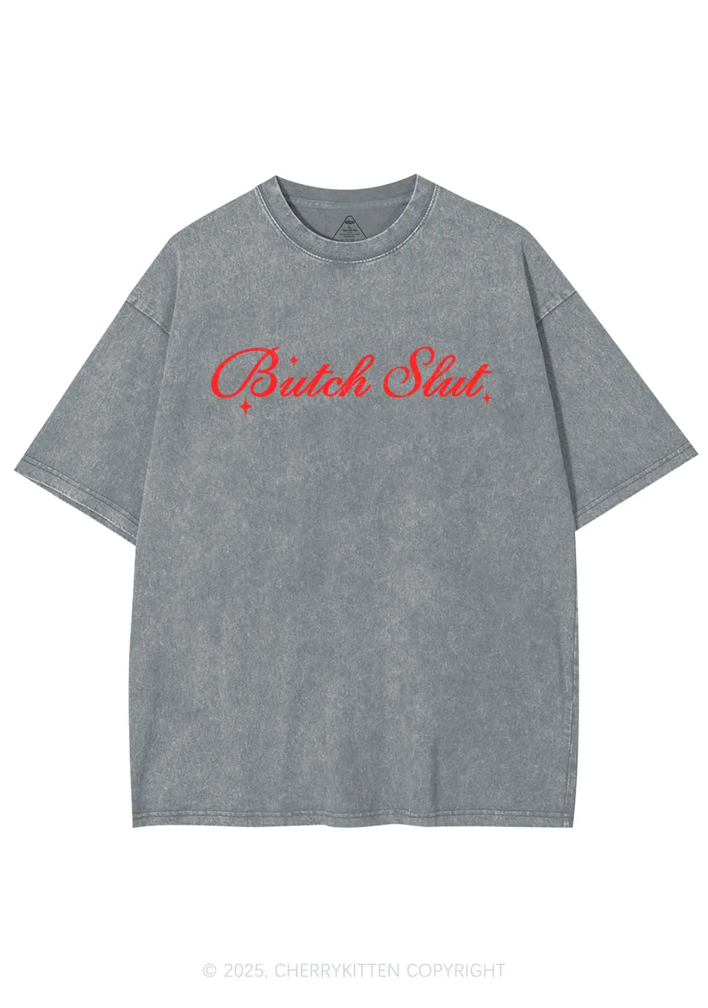 Bxxch Slxt Y2K Shirts Washed Tee Cherrykitten