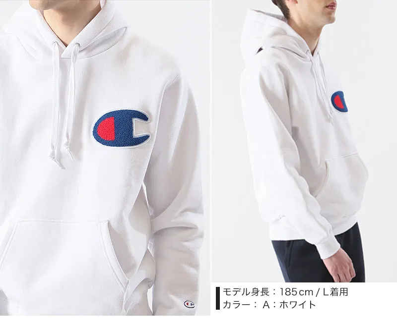 Champion プルオーバー スウェットパーカー S～XL (ビッグロゴ チャンピオン ブランド ベーシック) (在庫限り)