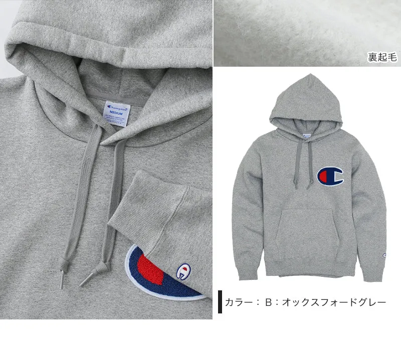 Champion プルオーバー スウェットパーカー S～XL (ビッグロゴ チャンピオン ブランド ベーシック) (在庫限り)