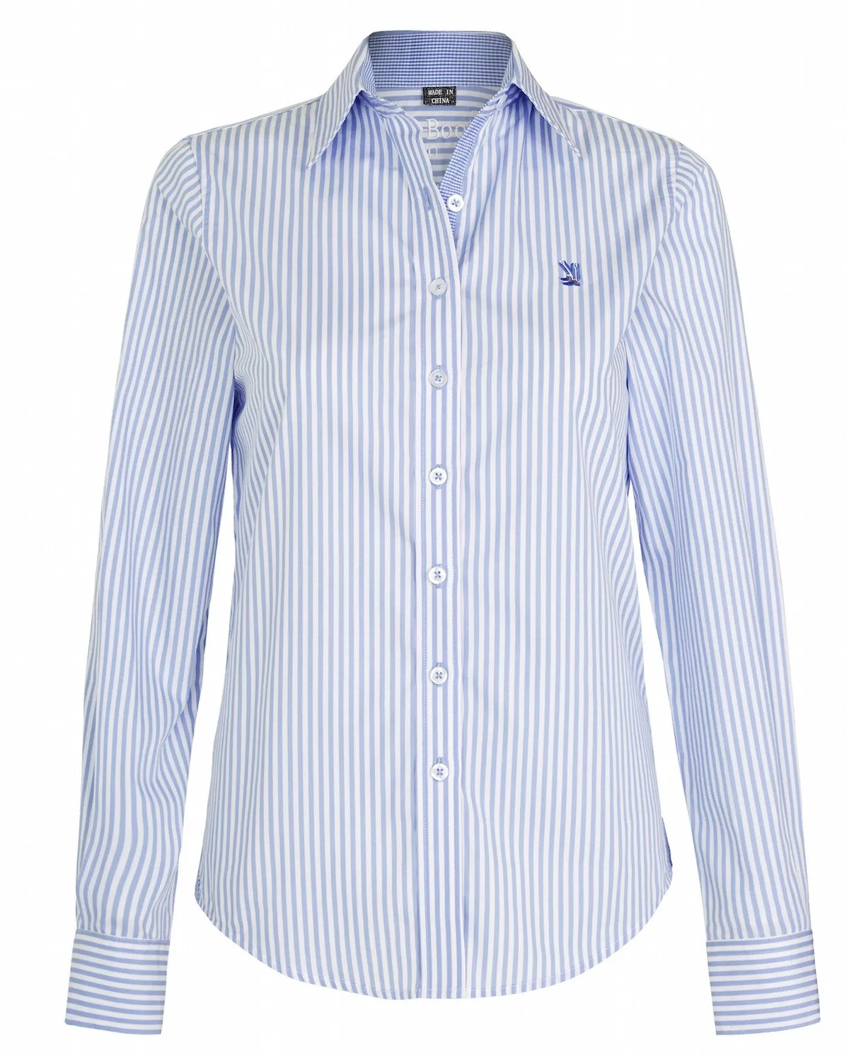 Coco J-Light Blue/White Stripe Relaxed Fit Shirt