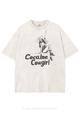 Cola Cowgirl Y2K Shirts Washed Tee Cherrykitten