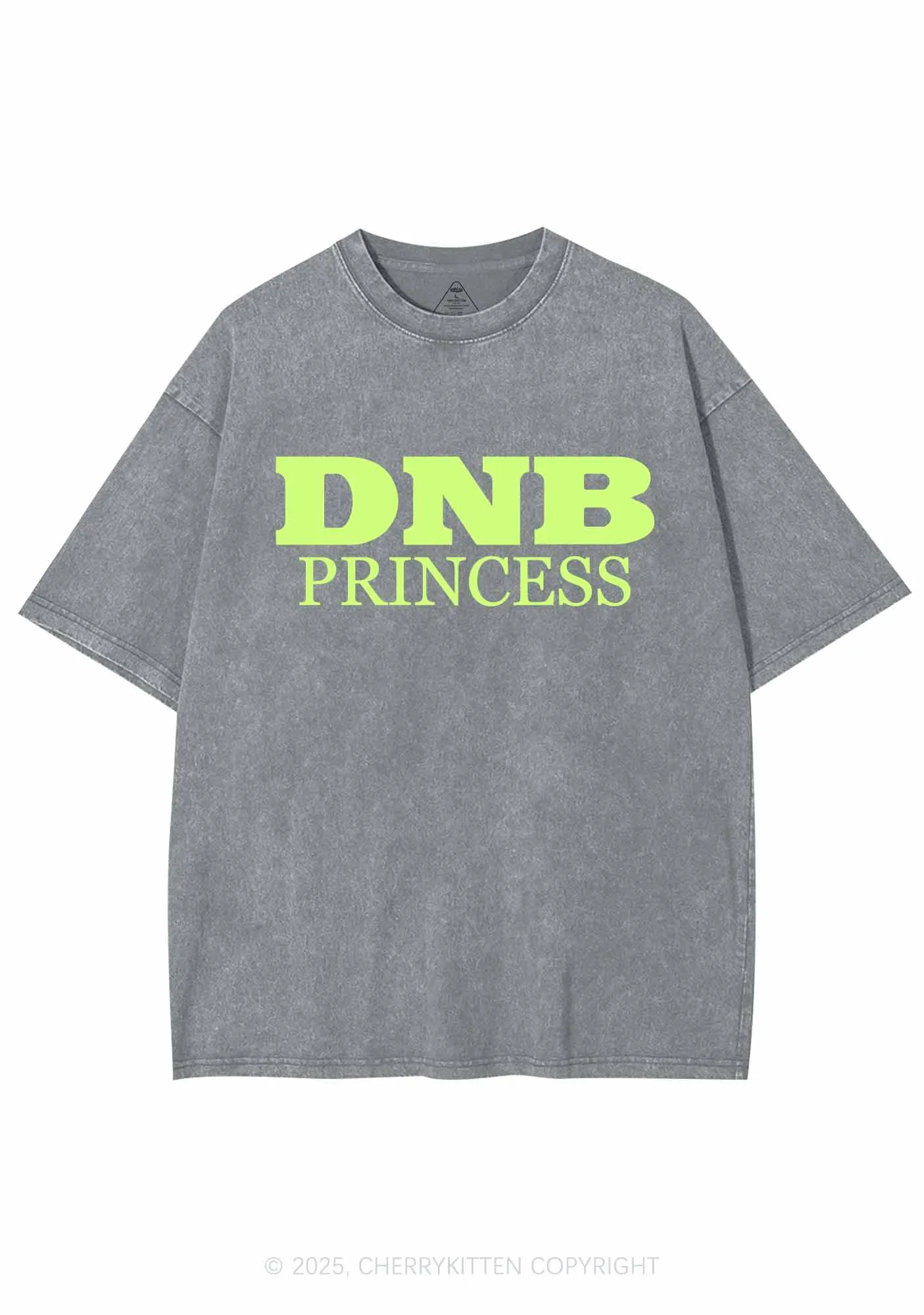 DNB Princess Y2K Shirts Washed Tee Cherrykitten