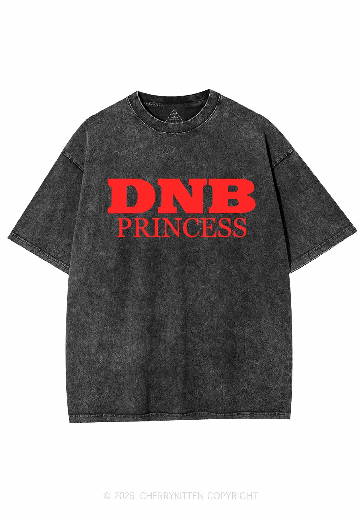 DNB Princess Y2K Shirts Washed Tee Cherrykitten