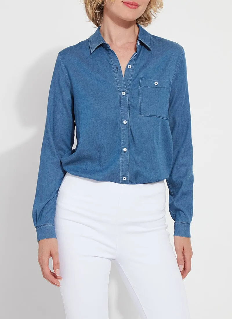 Drew Stretch Chambray Shirt