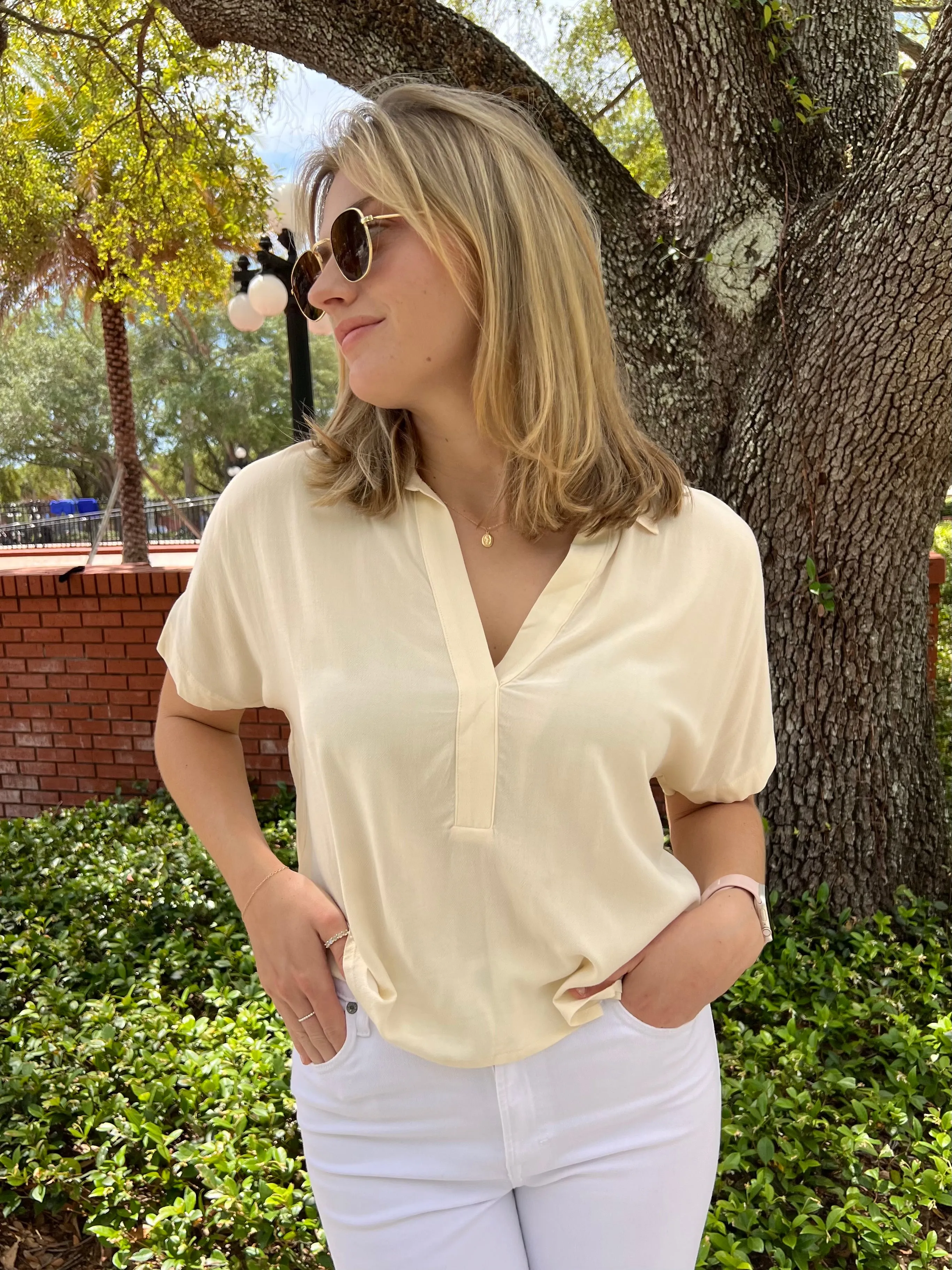 ELENA BLOUSE IN NATURAL