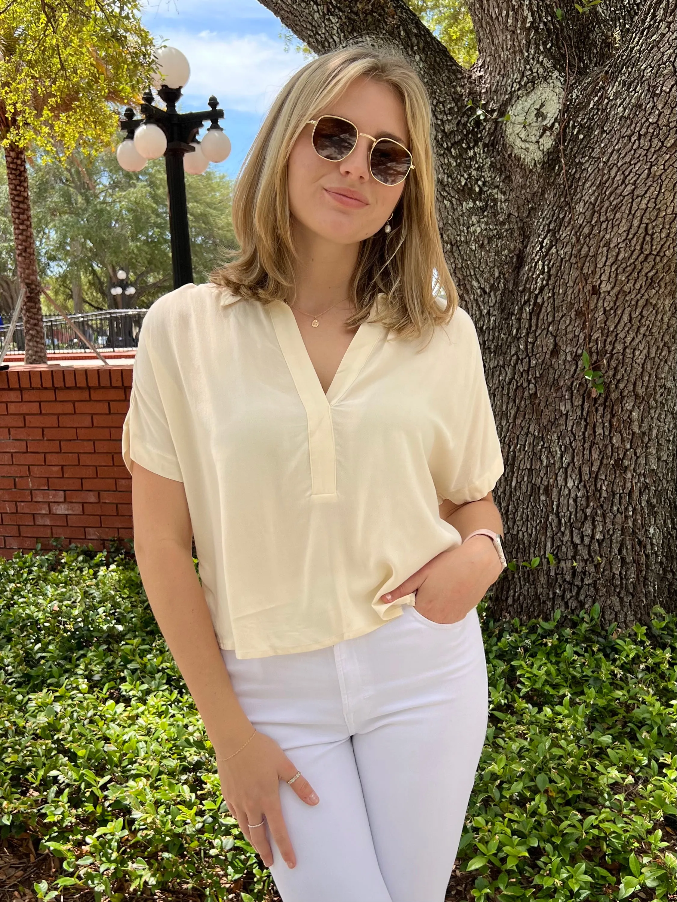 ELENA BLOUSE IN NATURAL