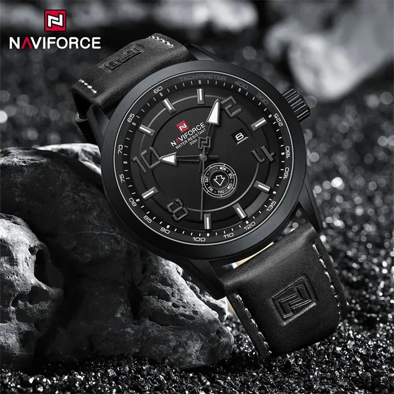 NAVIFORCE NF9229 Brand Original Fashion Luxury Quartz Date Week Luminous Waterproof Watch For Men