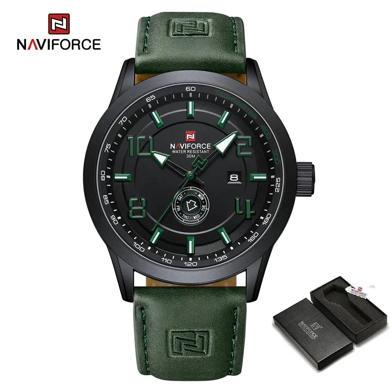 NAVIFORCE NF9229 Brand Original Fashion Luxury Quartz Date Week Luminous Waterproof Watch For Men