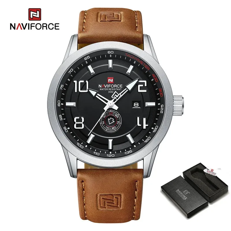 NAVIFORCE NF9229 Brand Original Fashion Luxury Quartz Date Week Luminous Waterproof Watch For Men
