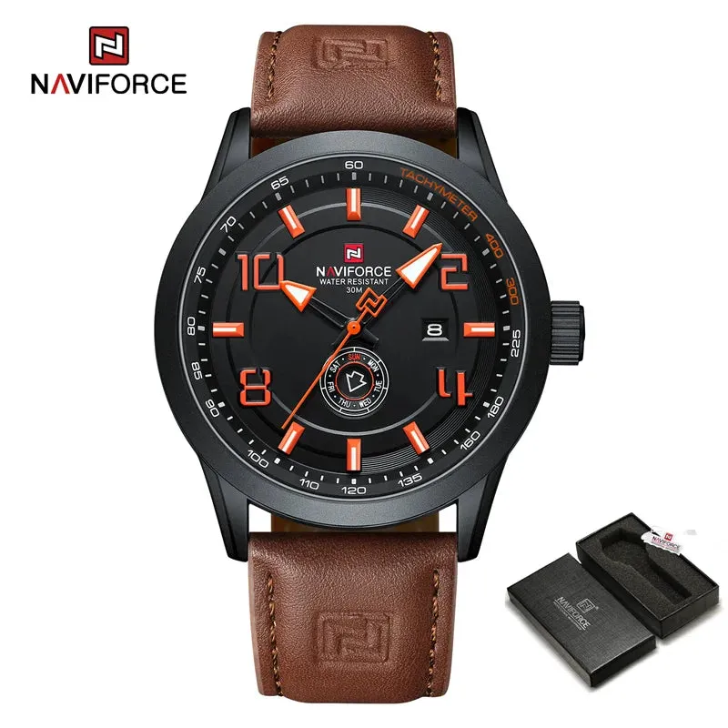 NAVIFORCE NF9229 Brand Original Fashion Luxury Quartz Date Week Luminous Waterproof Watch For Men
