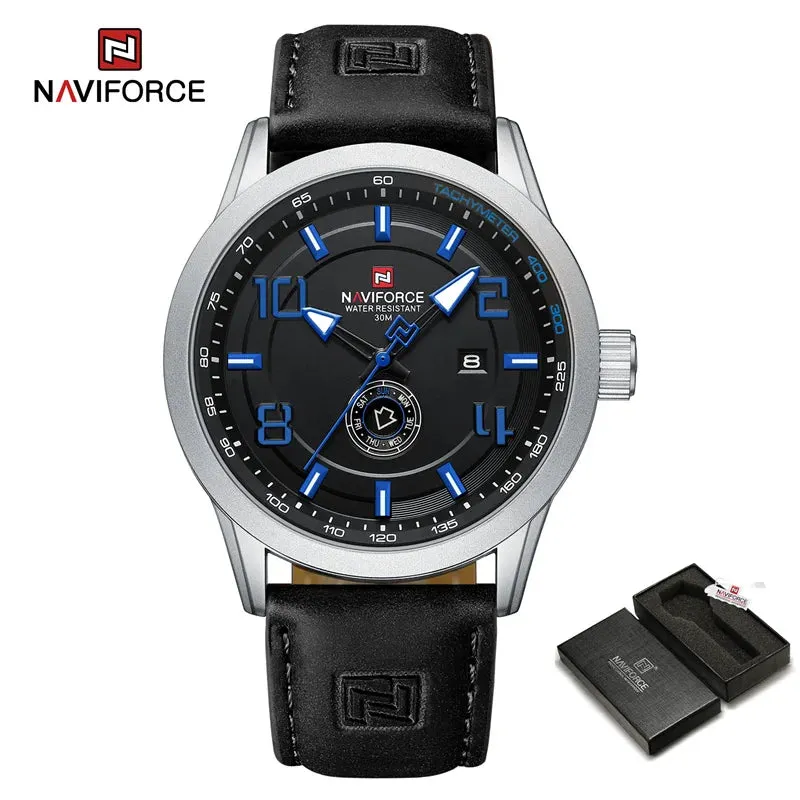 NAVIFORCE NF9229 Brand Original Fashion Luxury Quartz Date Week Luminous Waterproof Watch For Men