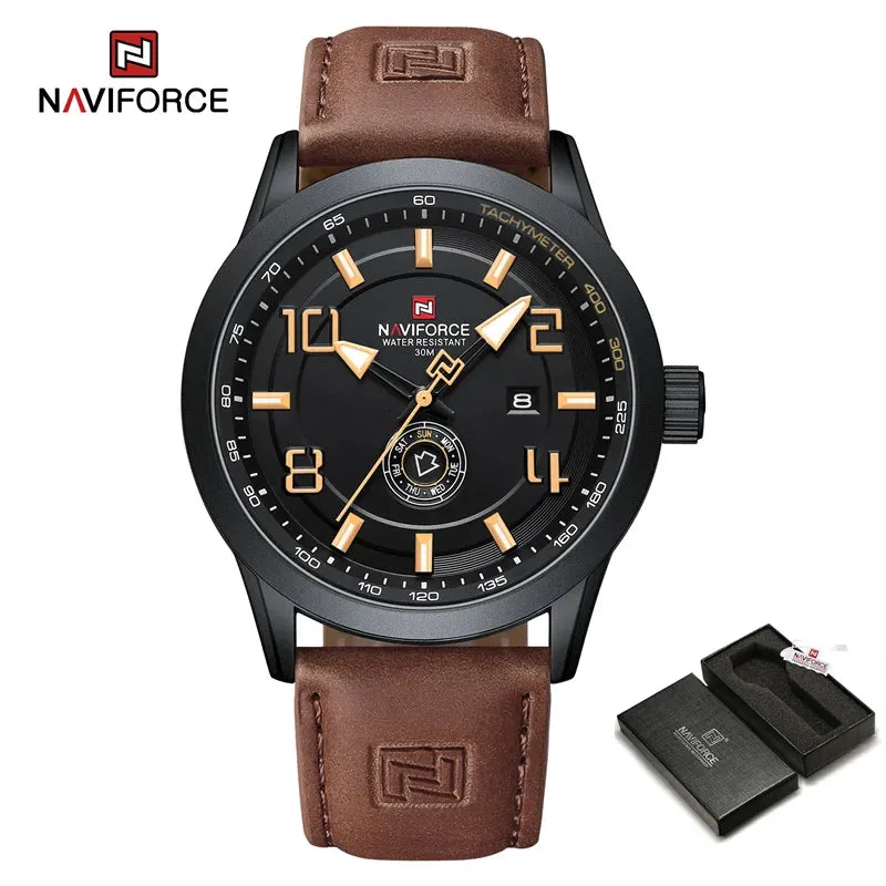 NAVIFORCE NF9229 Brand Original Fashion Luxury Quartz Date Week Luminous Waterproof Watch For Men