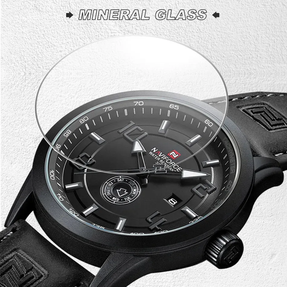 NAVIFORCE NF9229 Brand Original Fashion Luxury Quartz Date Week Luminous Waterproof Watch For Men