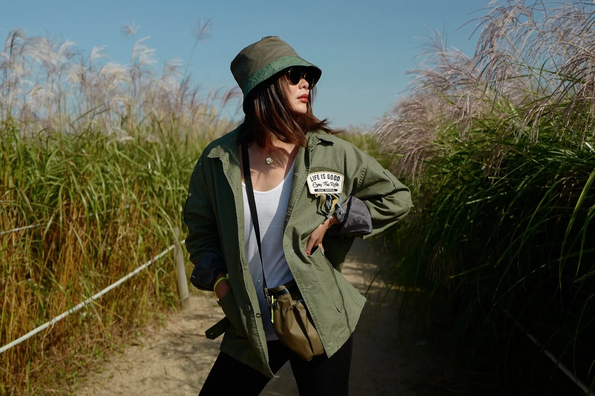 "LIFE IS GOOD "Green Military Jacket *BEST BUY*
