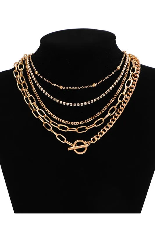 So Stunning 5 Layer Necklace
