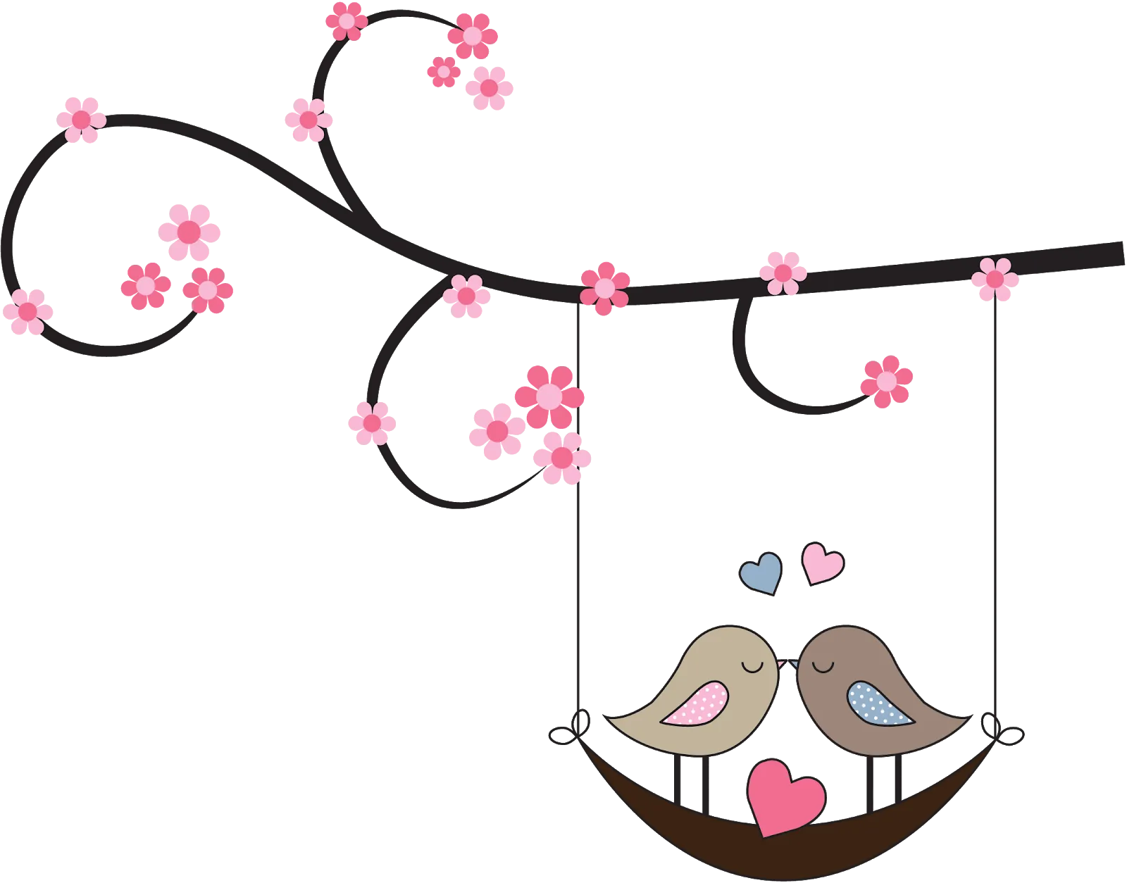Swinging Love Birds Coaster